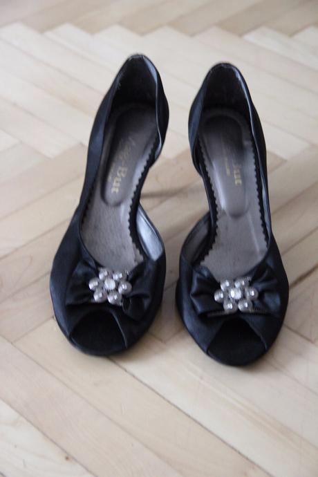 Čierne látkové lodičky, 39