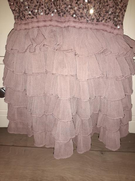 Flitríkové šaty next, top stav, next,122