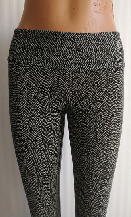 Dámske legíny s čierno bielym vzorom, deha, xs