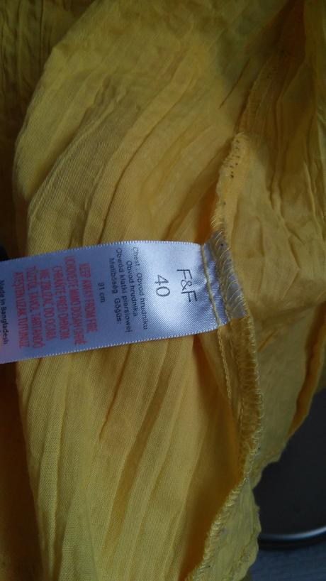 Zlta bluzka bez rukavov, f&f,40