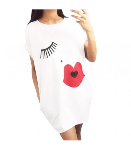 Trickove saty lips, m / s