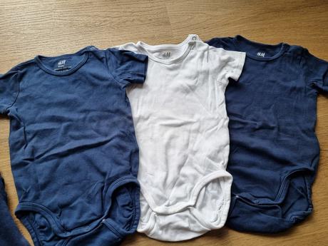 3 pack body h&m kratky rukav, h&m,74