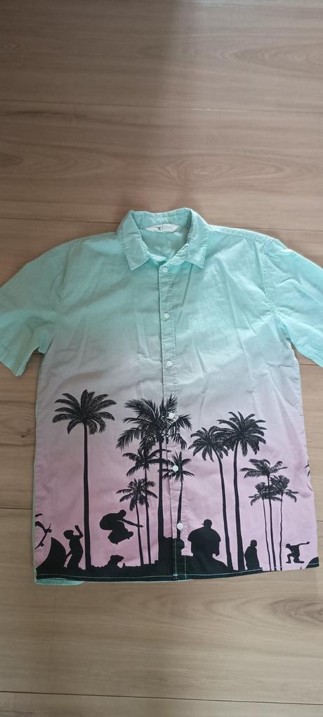 Krátka letná košeľa, h&m,158