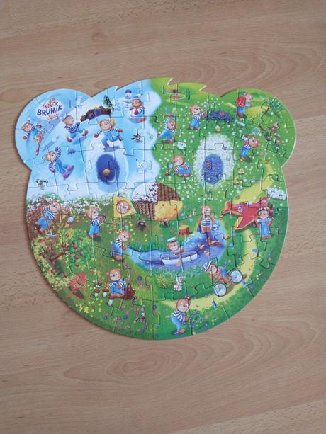 Puzzle macko brumík,