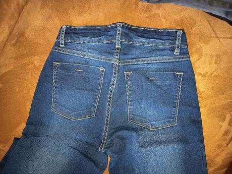 Rifle obtiahnuté, denim,s