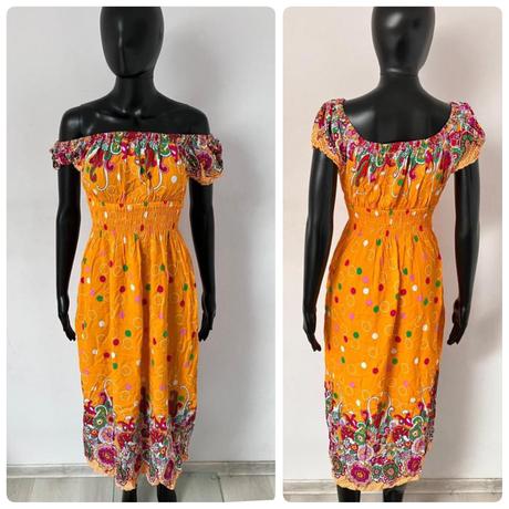 Dámske vzorované letné šaty dlhé, xs