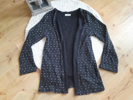 Kardigan nadherny s bodkami, 36