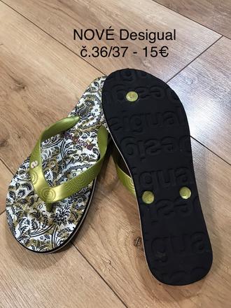 Dámske šlapky desigual č.36/37, desigual,37