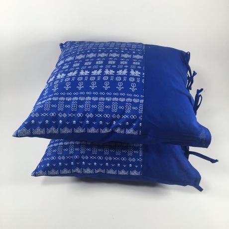 Modré bavlnené obliečky na vankúš čičmany - 2 ks, 