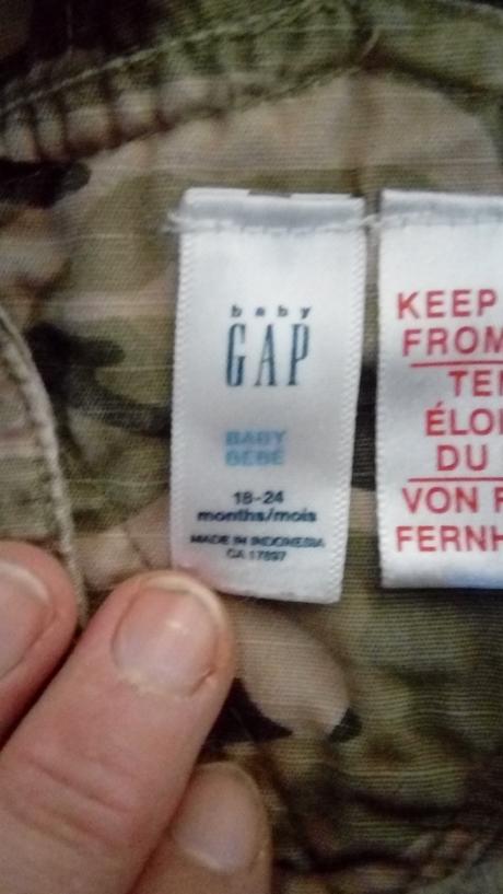 Maskáčové nohavice, gap,92