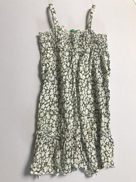 Bavlnené (pokrčené) šatičky 3-4 roky, benetton,98