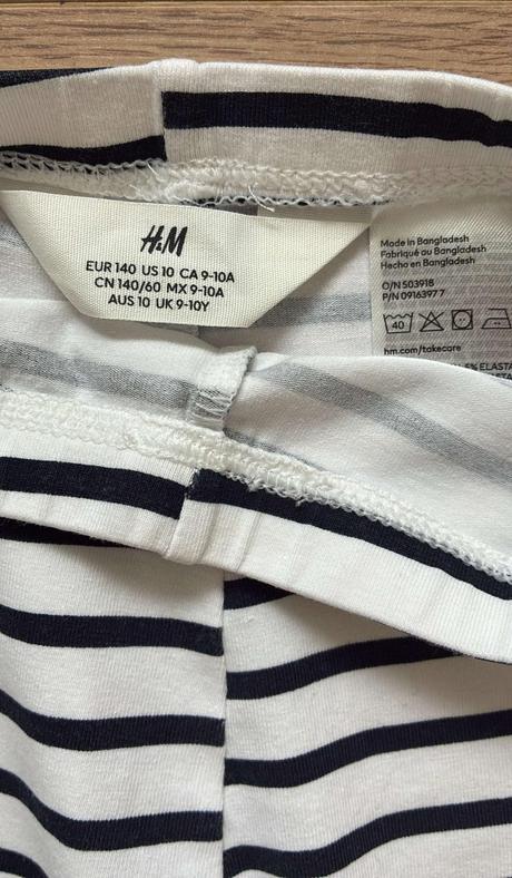Dievčenské legíny, veĺ.140/10r., zn.h&m, h&m,140