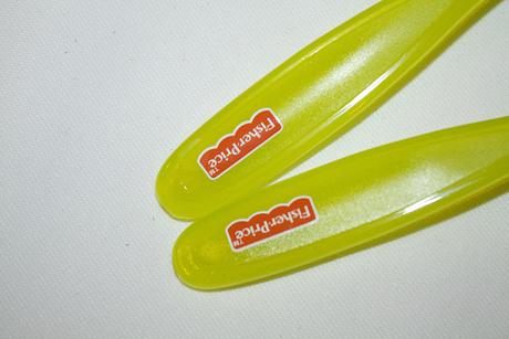 Zelené lyžičky fischer price,