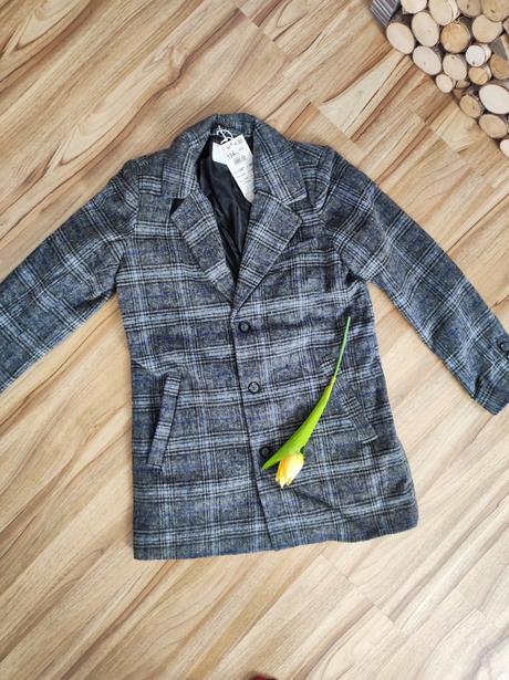 Elegantný karovany kabát reserved, reserved,152 / 158 / 164