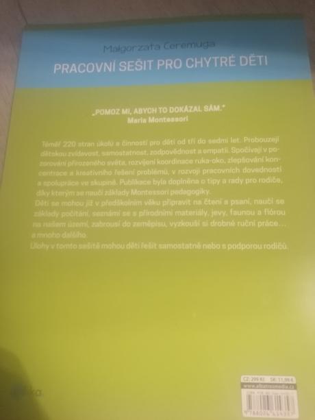 Montessori pracovný zosit, 