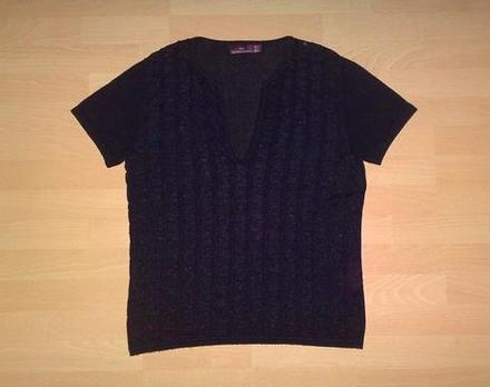 Cierne pánske úpletové tričko, zara,l