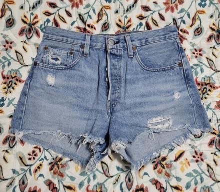 Svetlomodré džínsové kraťasy, levis,26