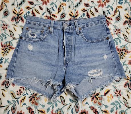 Svetlomodré džínsové kraťasy, levis,26