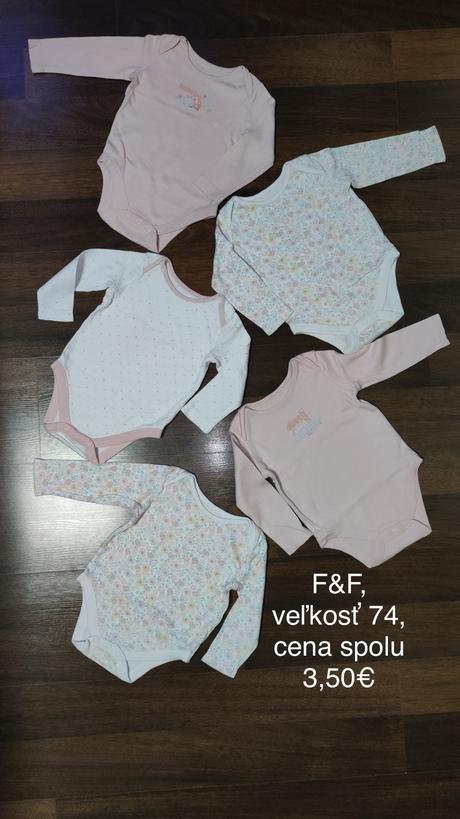 Body dlhý rukáv, f&f,74