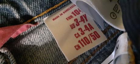 Riflová suknička, 104