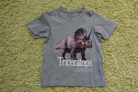 Tričko s triceraptorom, h&m,98