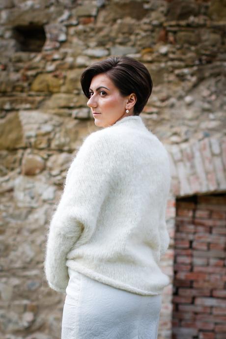 Svadobné bolerko hrubšie, oversized, l / m / s / xs