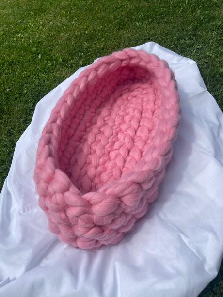 Hniezdo z pravej merino vlny, šírka (cm): 40,dĺžka (cm): 50