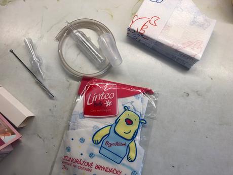 Odsávačka soplov+podbradník, 