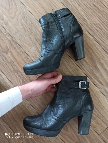 Kožené topánky mierne oteplene, 39