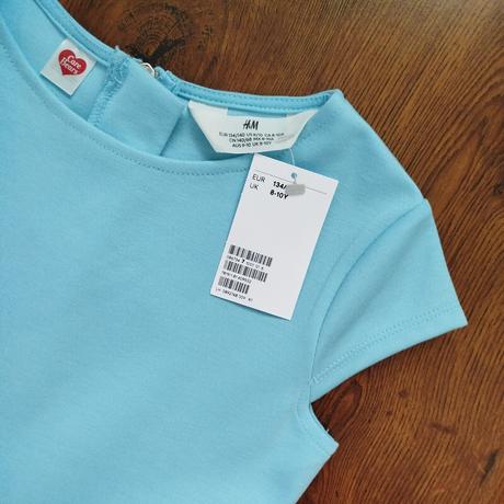 Nádherné šaty h&m s motívom care bears - nové, h&m,134 / 140