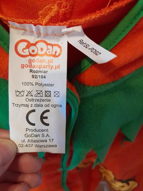 Karnevalový / halloween kostým 92 - 110, 