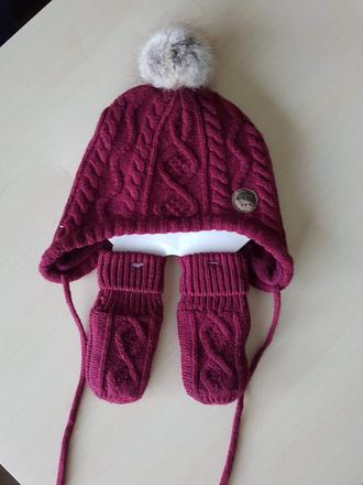 Set čiapka a rukavičky, h&m,62