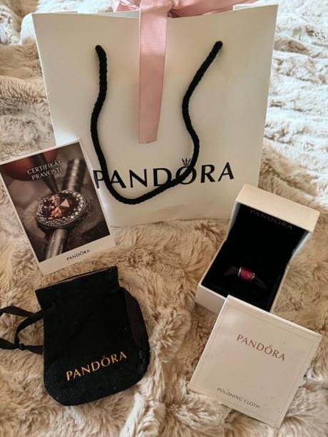 Pandora original koralka-privesok krystalove srdce, pandora