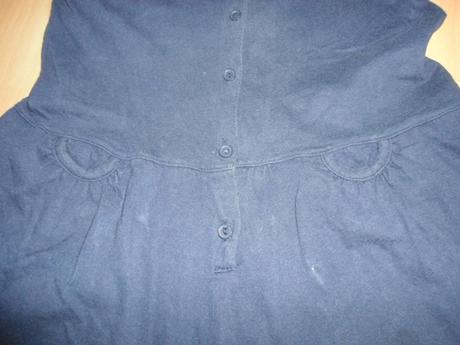 Tmavomodry bavlneny overal, 128