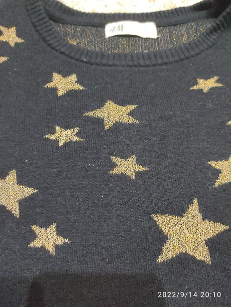 Hviezdičkové šaty, h&m,134