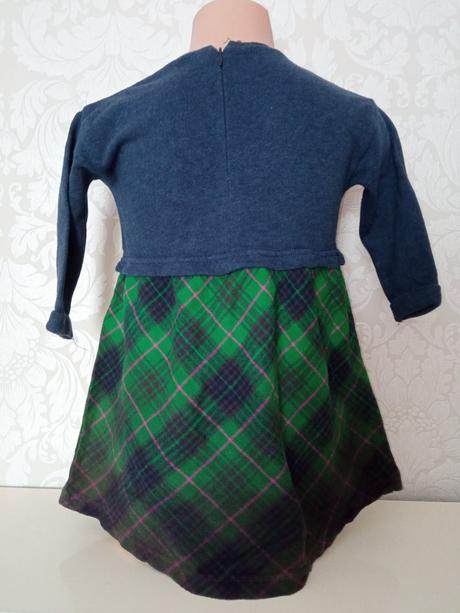 Dievčenské kockované šaty benetton (2 r.), benetton,92