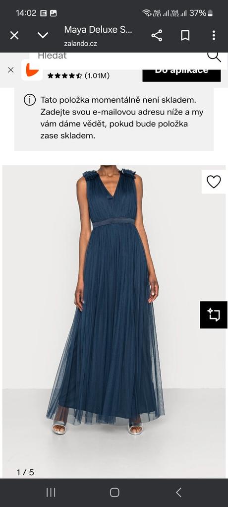 Maya de luxe - nenosené spoločenské šaty, m