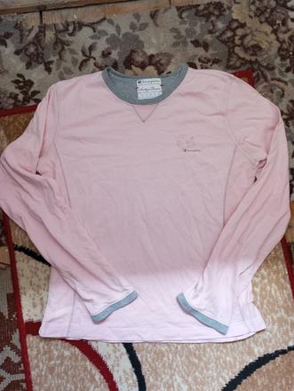 Bielo šedé tricko, champion,xl