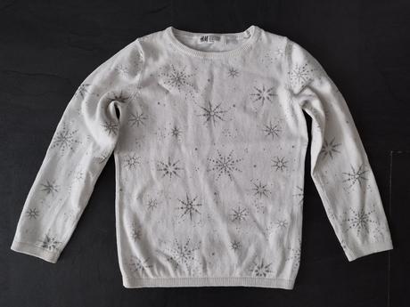 Svetrik s vlockami, h&m,116