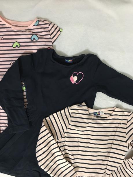 Krásne bavlnené šaty 3 kusy 110, lupilu,110