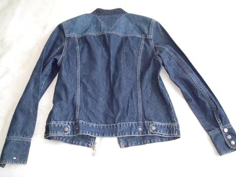 Riflová bunda m-l, tommy hilfiger,m