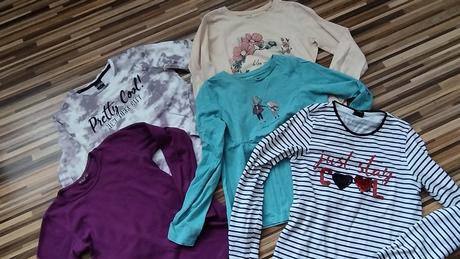 Tričká s dlhým rukávom 134/140, 134