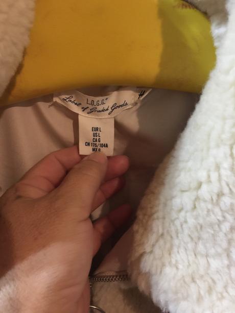 Kozusinkova bunda, h&m,xl