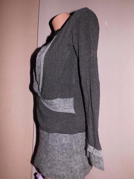 Zaujímavý dlhší pulover, s