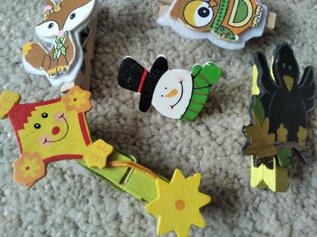 Rôzne malé štipčeky,