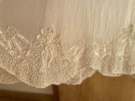 Vintage svadobné koralkove saty, 36