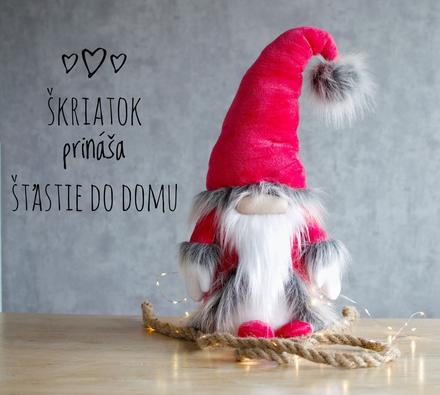 Vianočný škriatok hand-made, 