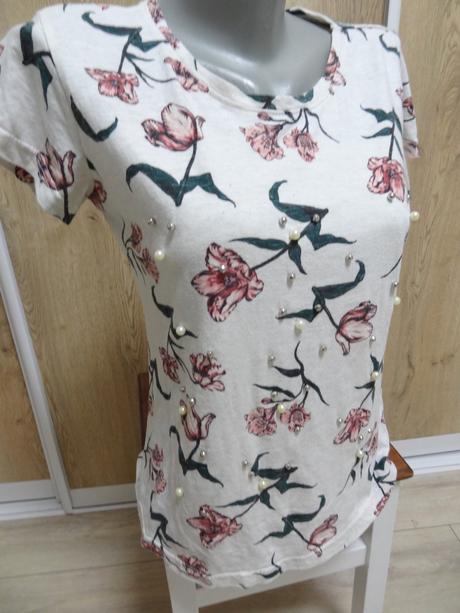 Tričko s kvetmi, s