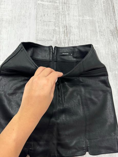 Koženková sukňa čierna s, reserved,s