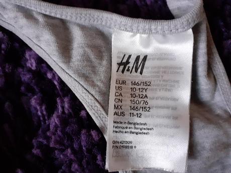 Sada 2 ks podprseniek veľ. 146/152, h&m,146
